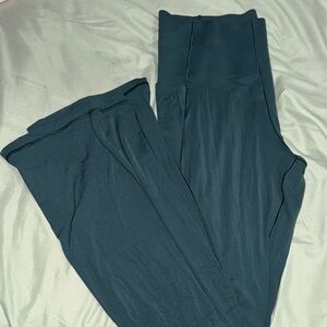 Women's Offline Aerie High-Waisted Blue Green Bootcut Leggings